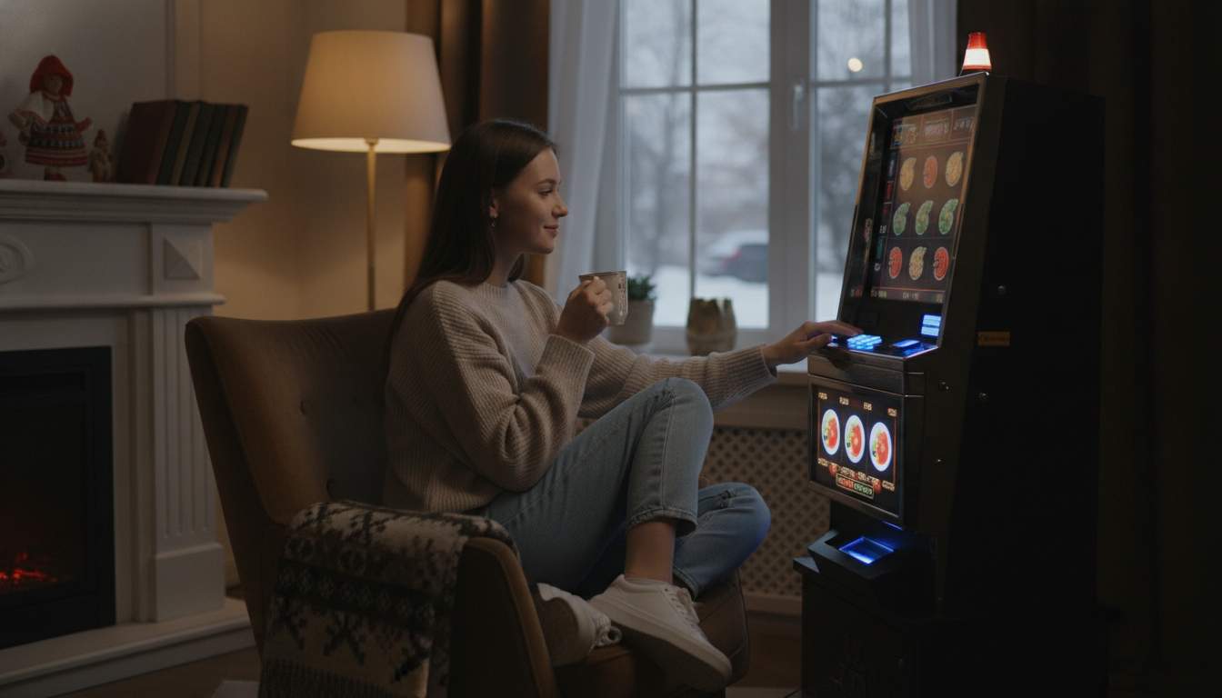 Женщина из Беларуси наслаждается игрой в слоты